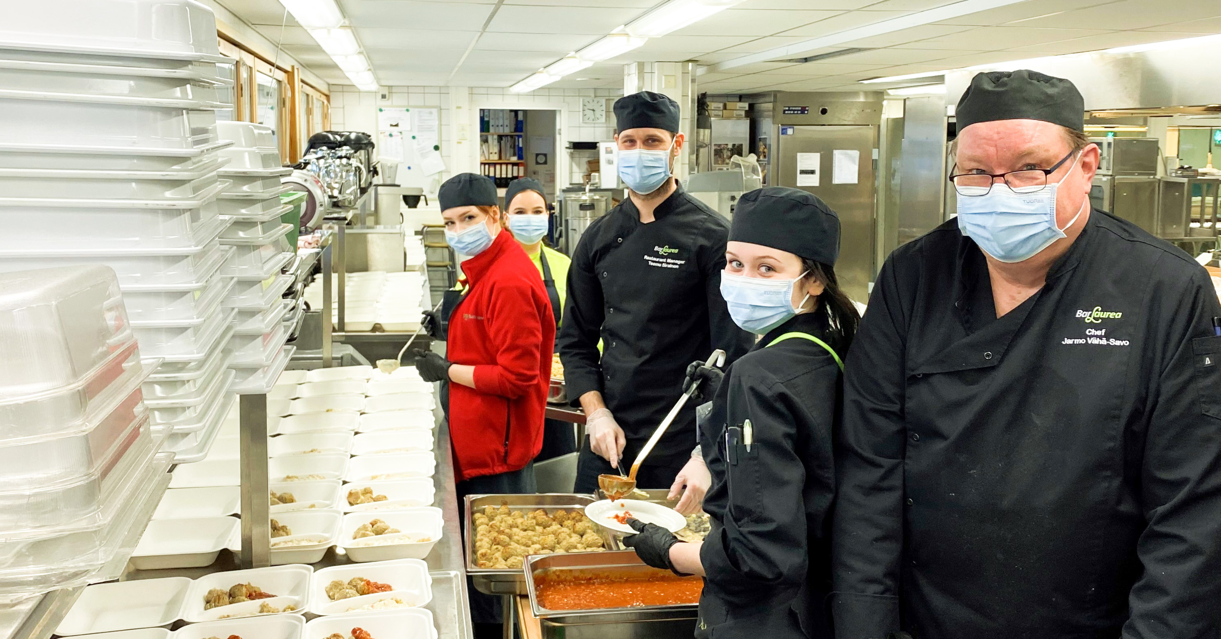 BarLaurea valmistaa 500 valmisannosta Espoon ruoka-avulle